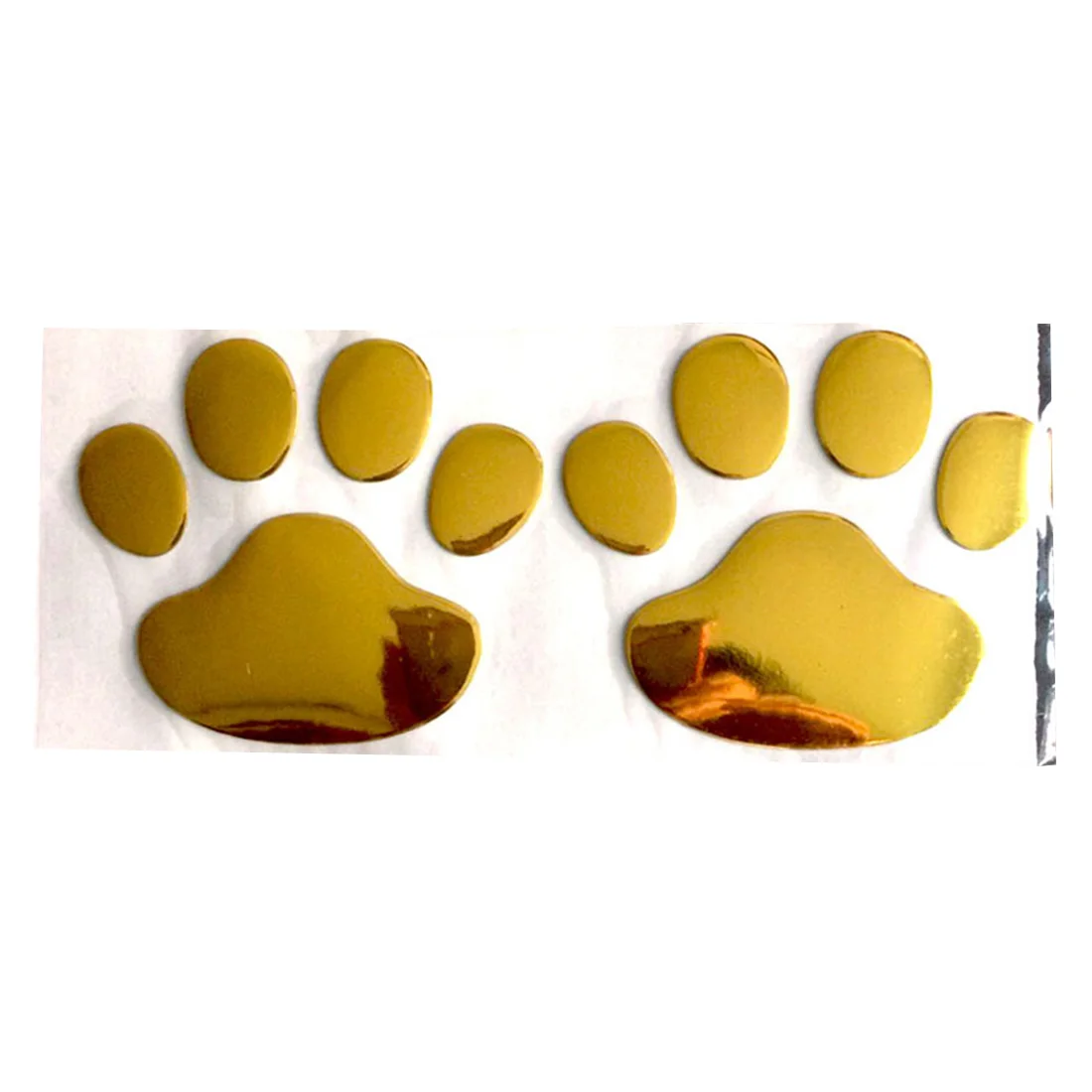 

3D Cool Design Paw Animal Car Sticker Dog Cat Bear Foot Prints Footprint Decal Car Stickers Silver Red Black Golden 2pcs/set