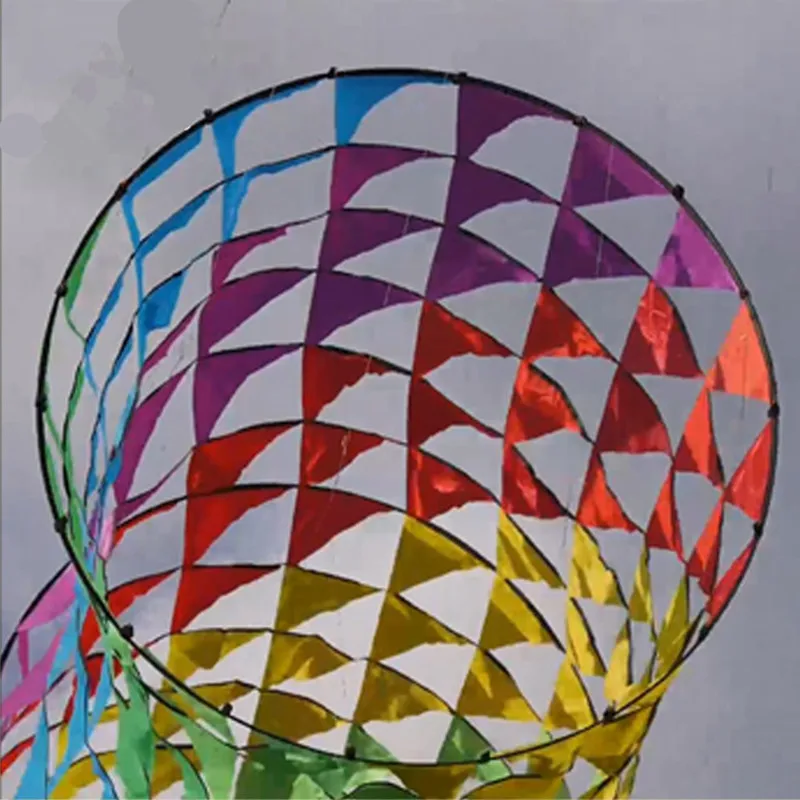 

4.8 m large fish basket windsock big wind tube kite outdoor fun flying toy can pick up kite tail