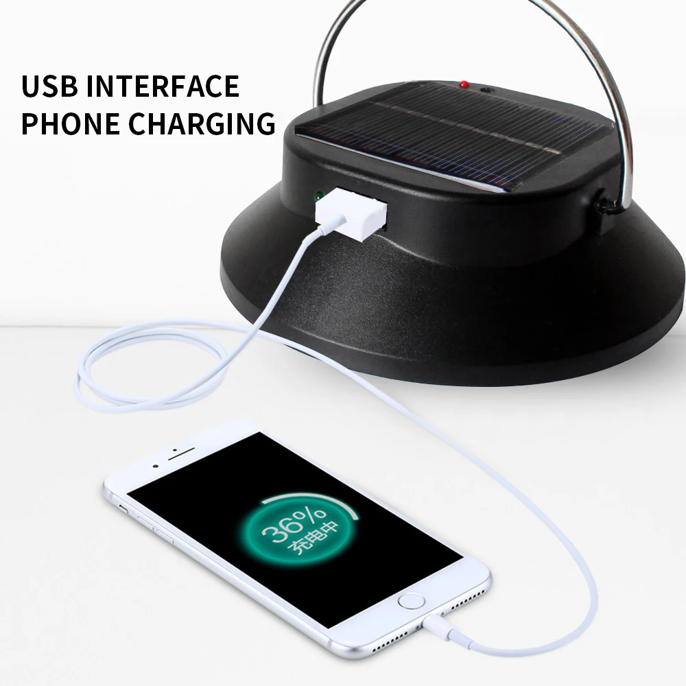 28 светодиодный Портативный для кемпинга на солнечных батареях Палатка