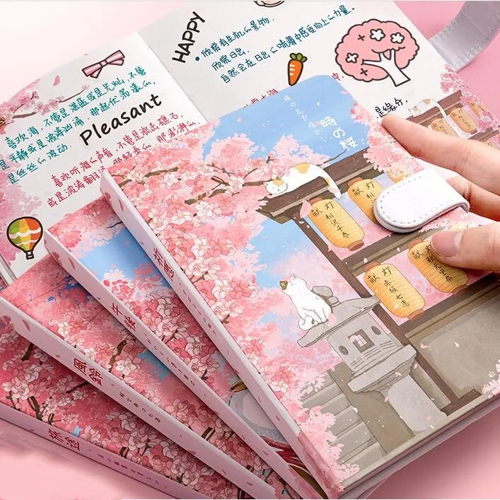 &quotСакура кошка v.5&quot милый дневник блокнот Жесткий Чехол для планировщика журнал