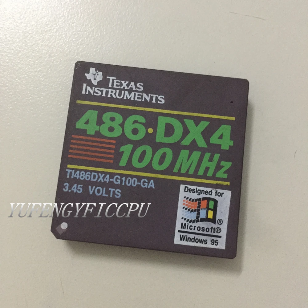 Техас 486 DX4 100 МГц TI486DX4 G100 GA 3 45 вольт Античная процессор коллекция свидетельство о