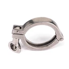 2-дюймовые санитарные зажимы с тремя зажимами из нержавеющей стали, клевер для наконечника SS304, подходят для фитинга OD 64 мм