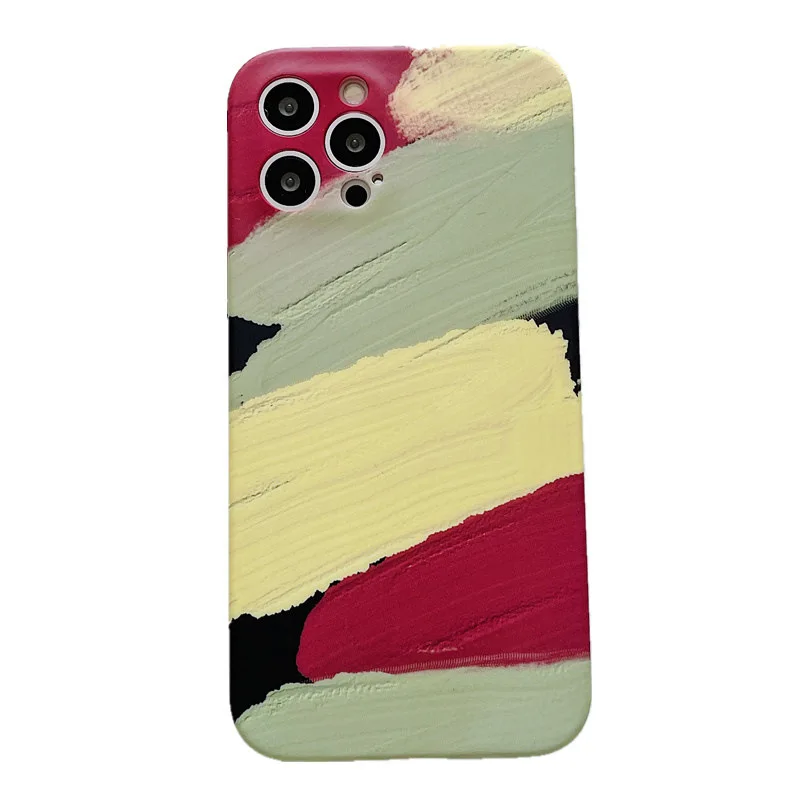 

Easterm 7G Creative Stripe Colorful Paste TPU 12 Protective Case For Apple 5.4 5.7/ 6.1 /6.7 Inch iPhone XR XS MAX 8P Cell Cover