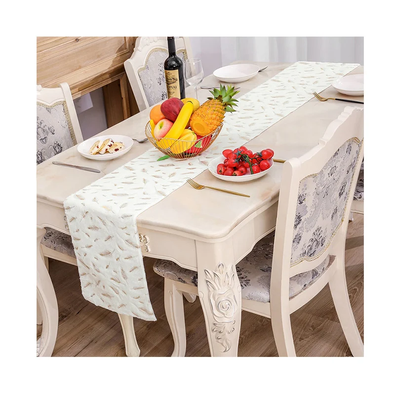 2 шт./пакет/настольная дорожка/скатерть с бронзовыми перьями/Декоративная