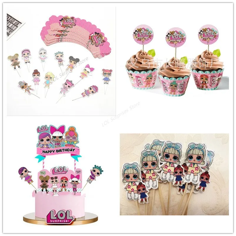 Куклы-сюрпризы LOL инструменты для украшения тортов вставки детской выпечки