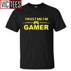 Мужская футболка с забавным принтом TRUST ME, я геймер, PS4, летняя мужская футболка с принтом, размер SIXE XBOX, футболка компьютерного гика