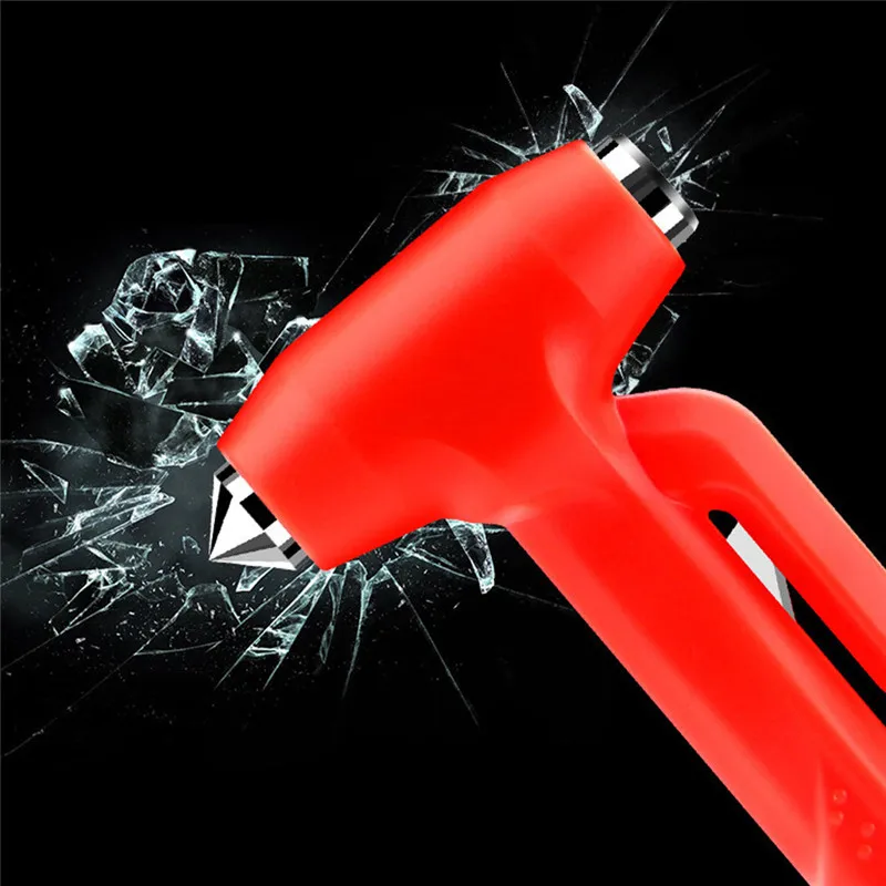 

Car Accessories Car Safety Escape Glass Window Breaker Emergency Hammer Seat Belt Cutter Tool Mini Hammer
