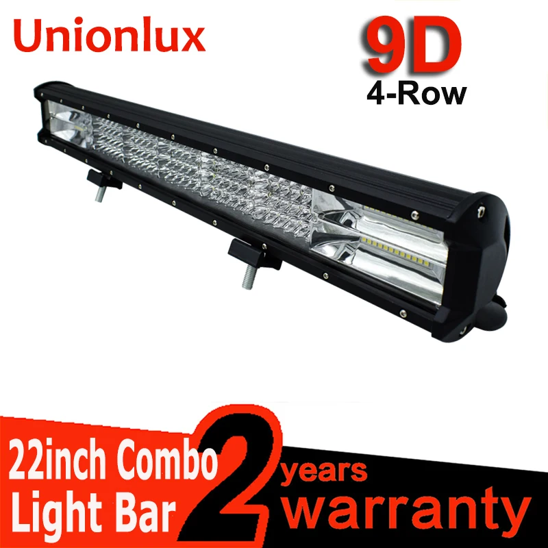 Внедорожный светодиодный фонарь 23 дюйма 4 ряда Подвижный кронштейн 9D рабочий