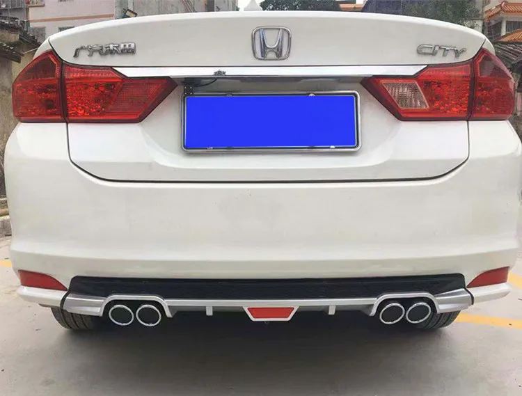 Для Honda City задний бампер диффузор протектор для города 2015 2016 2017 2018 комплект тела