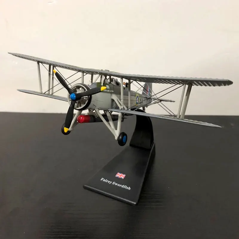 AMER 1/72 масштаб Британия меч рыба Торпедо бомбардировщик литой металл военный самолет модель игрушки для коллекции, подарок, дети
