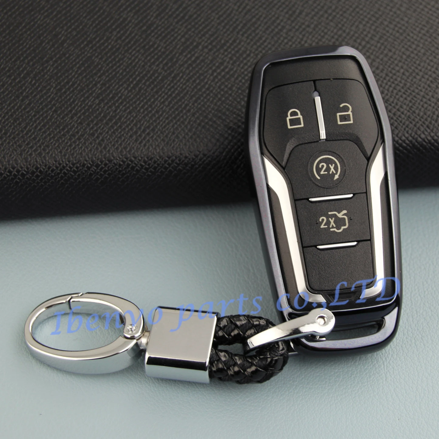 Ключ дистанционного управления цепь для Ford Mondeo Mustang EDGE EXPLORER Lincoln MKZ MKC MKX Черный Защитный чехол из ТПУ с застежкой Fob