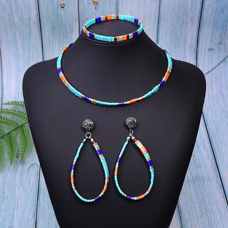 Браслет с бусинами Миюки Тила MOON GIRL серьги гвоздики в стиле бохо модный чокер для