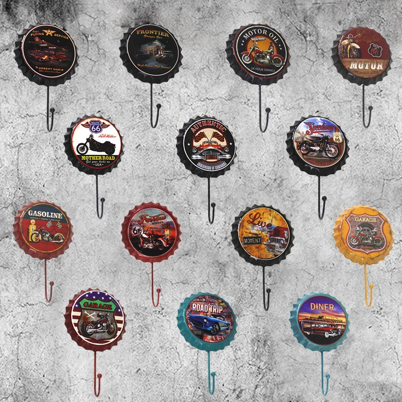 Металлическая табличка для автомобиля маленькая крышка пивной бутылки крючок