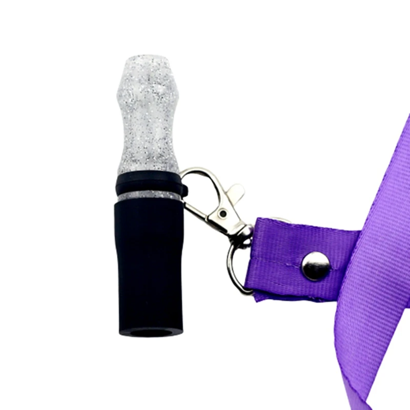 Silver Hang Rope Strap Hookah Mouthpieces Shisha Resin Mouth Tip Hookah Sheesha Chicha Narguile Hose Wholesale Drop Shipping - Цвет: Silver