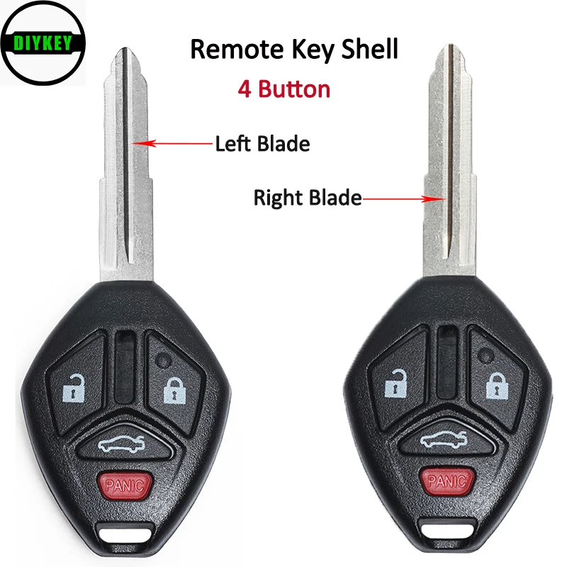 

Корпус дистанционного ключа DIYKEY, 4 кнопки, для Mitsubishi Eclipse Galant 2006, 2007, 2008, 2009, 2010, 2011, FCC: 2012