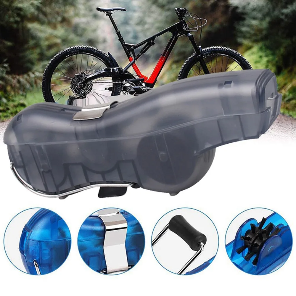 

Portable Bicycle Chain Cleaner Bike Brushes Scrubber Wash Tool Mountain Cycling Cleaning Kit Outdoor Accessory
