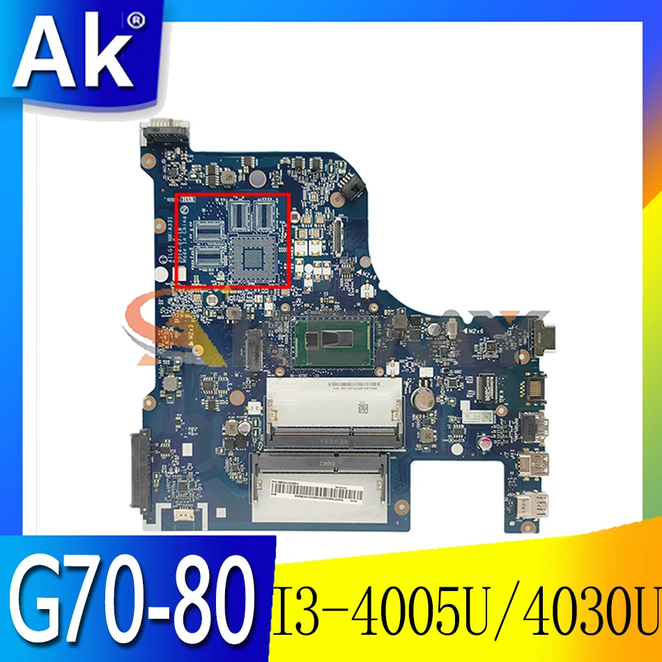 

Akemy AILG1 NM-A331 Is Suitable For Lenovo G70-70 G70-80 Z70-80 Laptop Motherboard CPU I3 4005U/4030U DDR3 100% Test