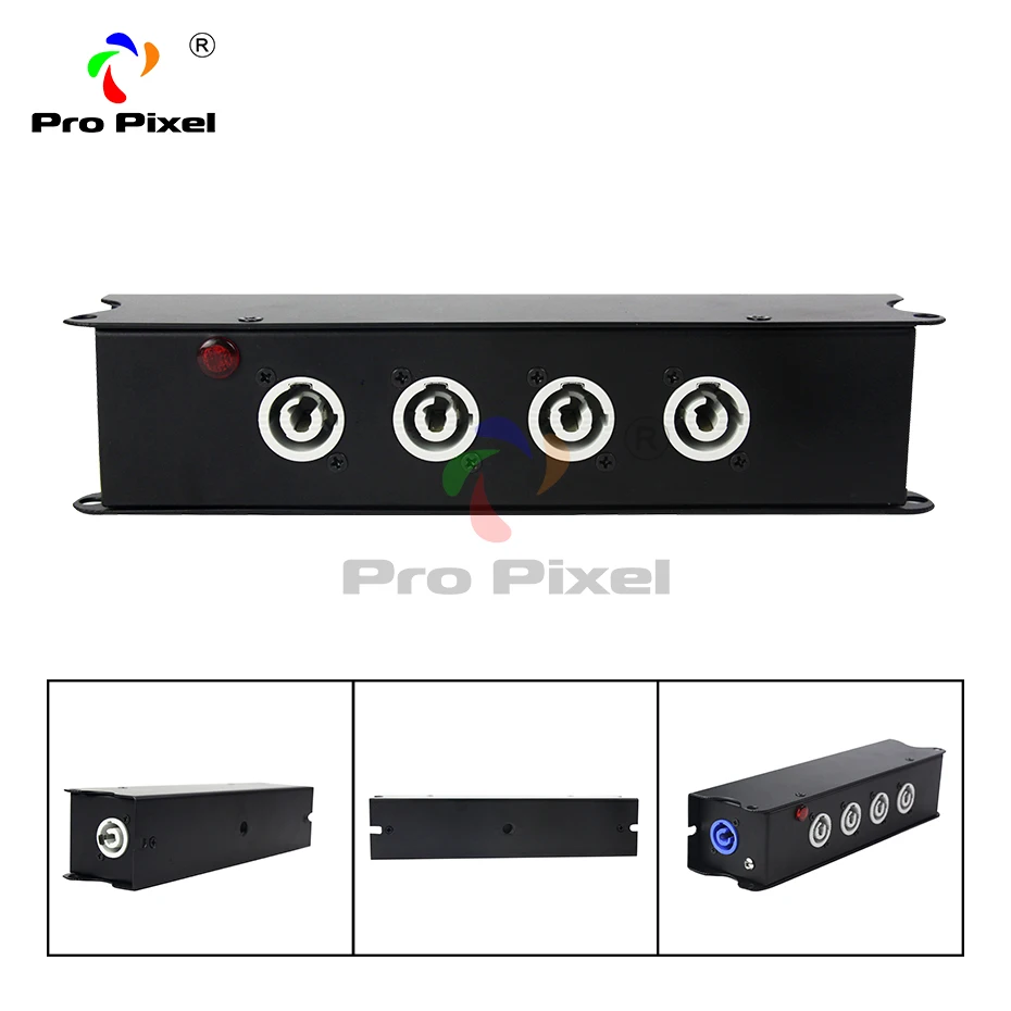 1 шт. 4 порта power con power Box, power con in и power con out для движущихся головок, dj светильник