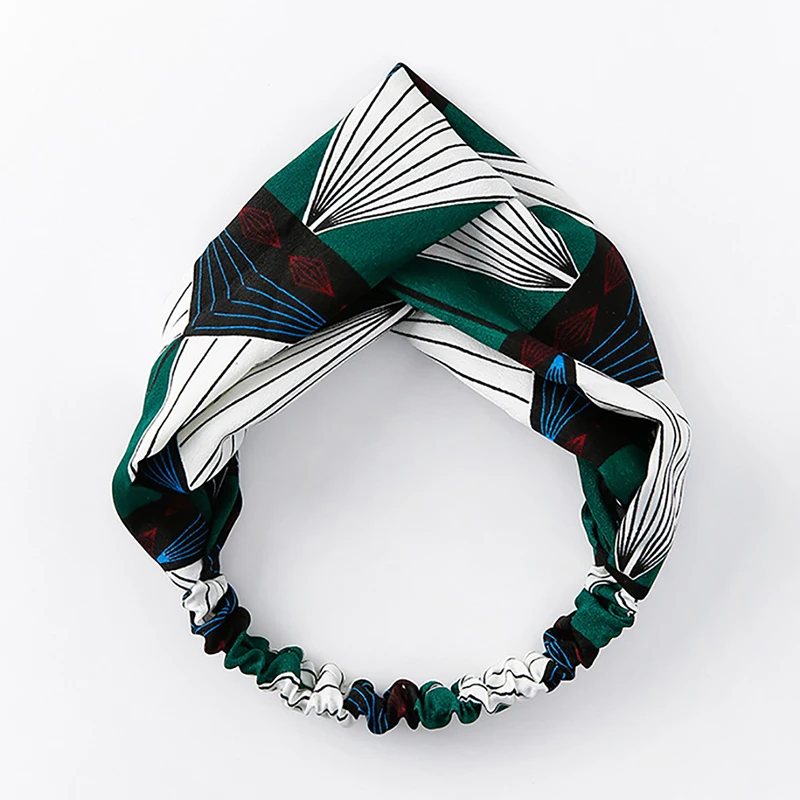 Женские богемные повязки для волос Летние с принтом в стиле ретро на голову