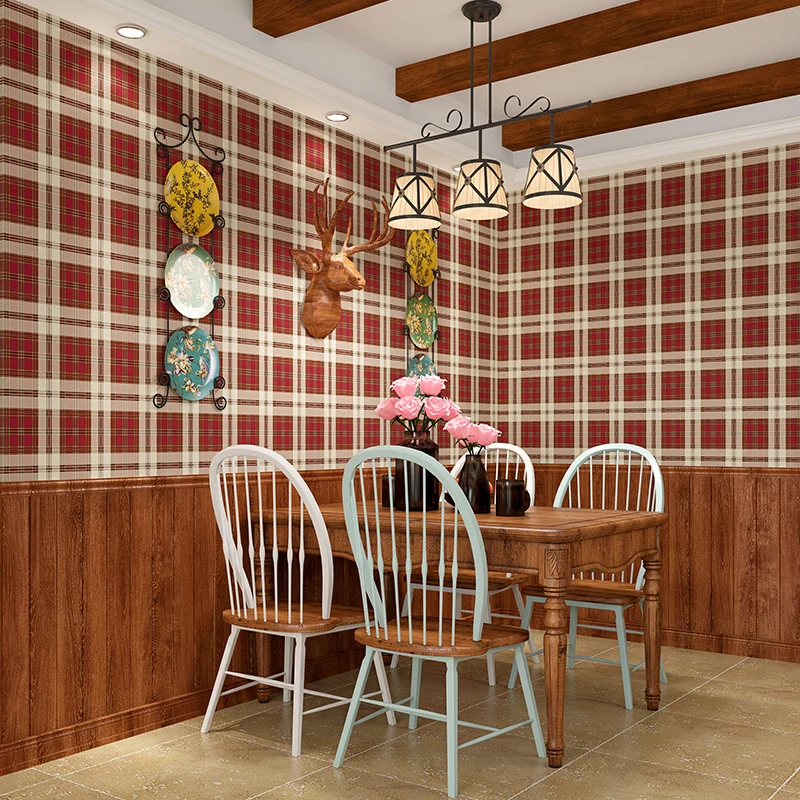 Бежевые винтажные обои beibehang Американская страна гостиная спальня фон для