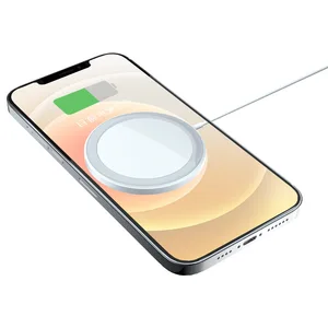 mobile phone parts magnetic wireless charger support for iphone 12 12pro 12 pro max 12mini qi charger free global shipping