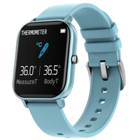 p8t temperature measurement smart watch full touchip67 waterproof clock heart rate blood pressure monitor smartwatch