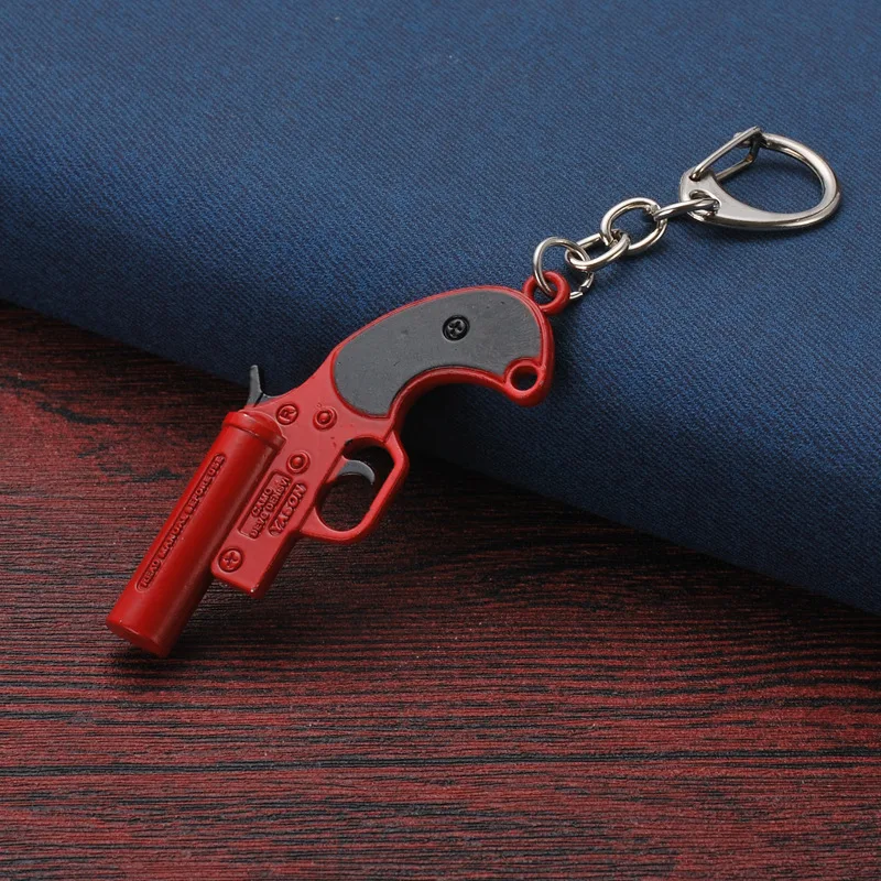 Металлический брелок для ключей от оружия PUBG автомобильный игровой мужчин