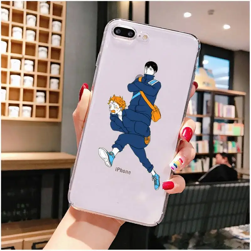 

Haikyuu Hinata attacks Anime Phone Case For iPhone X XS MAX 6 6s 7 7plus 8 8Plus 5 5S SE 2020 XR 11 11pro max Clear Cover