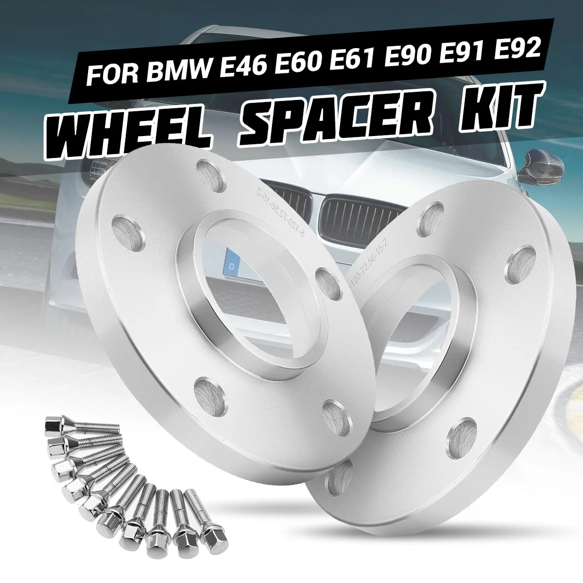 

2/4 шт. 10 мм/12 мм/15 мм/20 мм Автомобильный адаптер PCD 5x120 72,56 мм для BMW E82 E88 E30 E36 E46 E90 E91 E92 E93 E60 E61