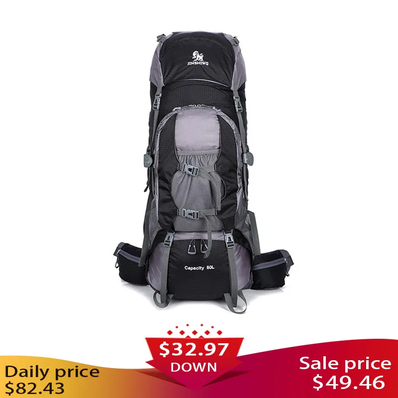 Нейлоновые сумки 80 л походный водонепроницаемый рюкзак для кемпинга мужские и