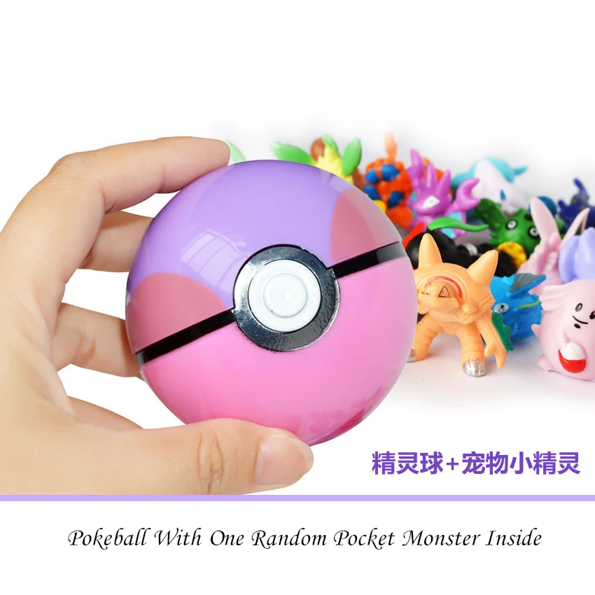 Действие 15 шт./компл. Pokemon шары со случайными статуэтки коллекционные игрушки для