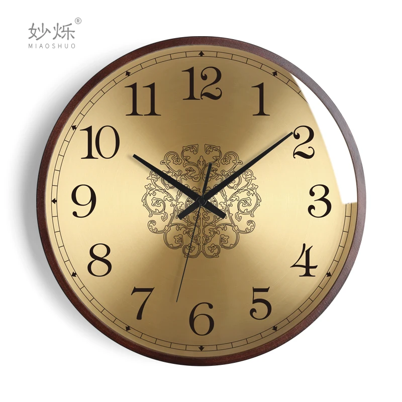 

Large Wall Clock Modern Design Nordic Luxury Wood Living Room Bedroom Gold Clocks Wall Home Decor Kitchen Clock Wall Watches