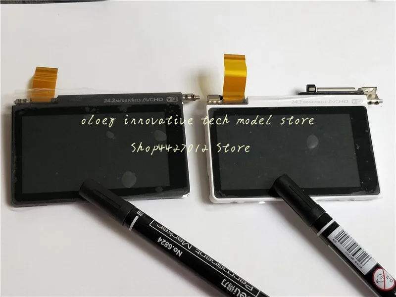 Черно белый сенсорный ЖК дисплей Экран дисплея в сборе с оболочкой и шарнир