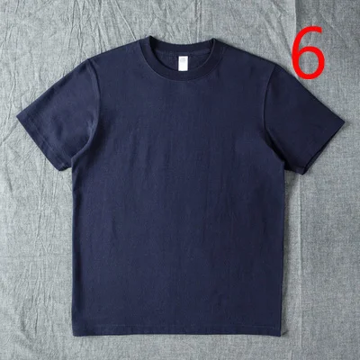 

Basic simple short-sleeved T-shirt men's slub yarn slim clothes small fresh round neck cotton half-sleeved shirt male