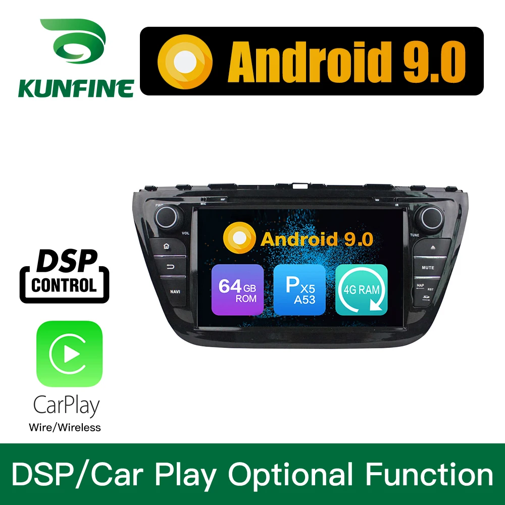 Android 9 0 Octa Core 4 Гб RAM 64 ROM автомобильный DVD GPS навигатор мультимедийный плеер