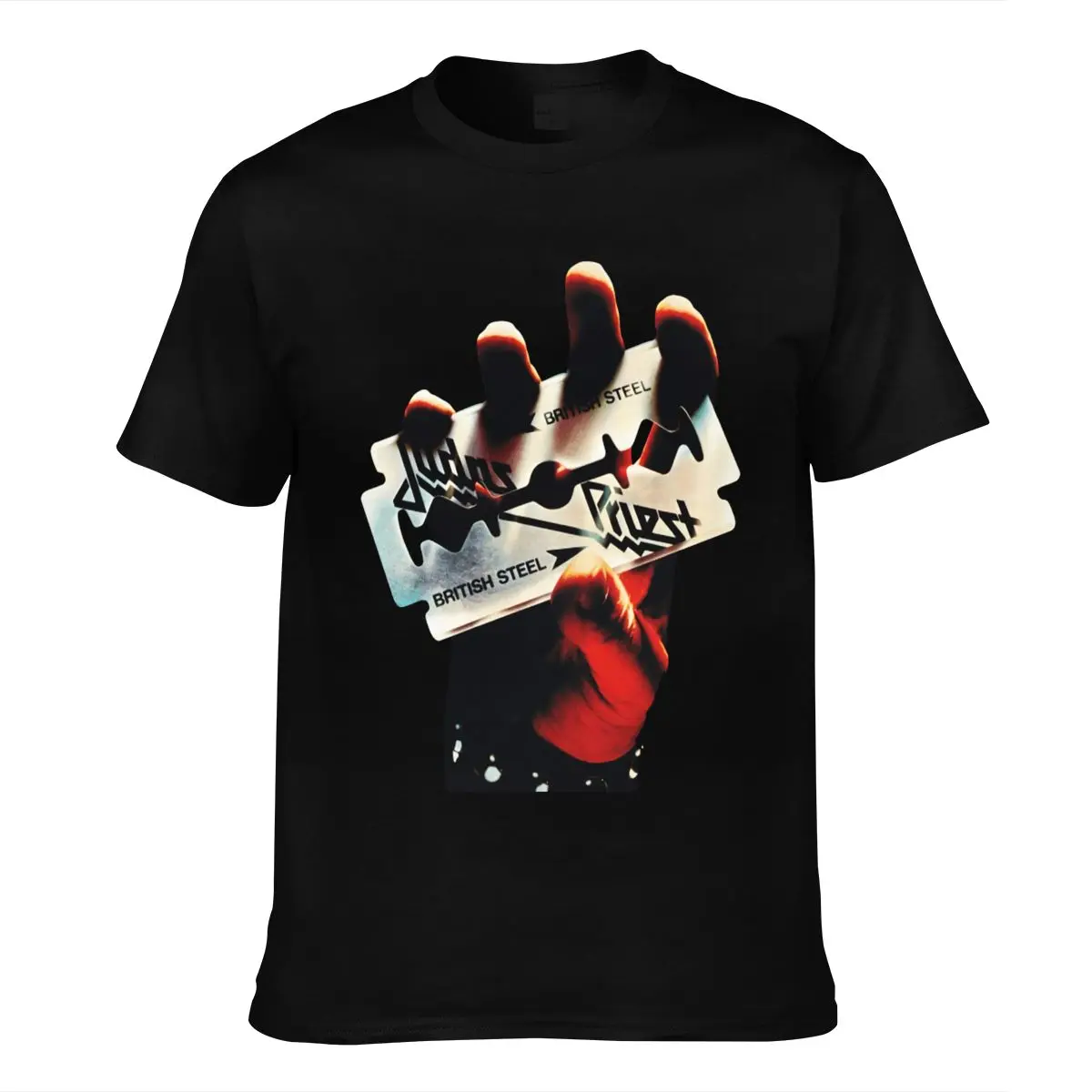 Мужская футболка с рисунком британского жемца черного цвета большого размера -