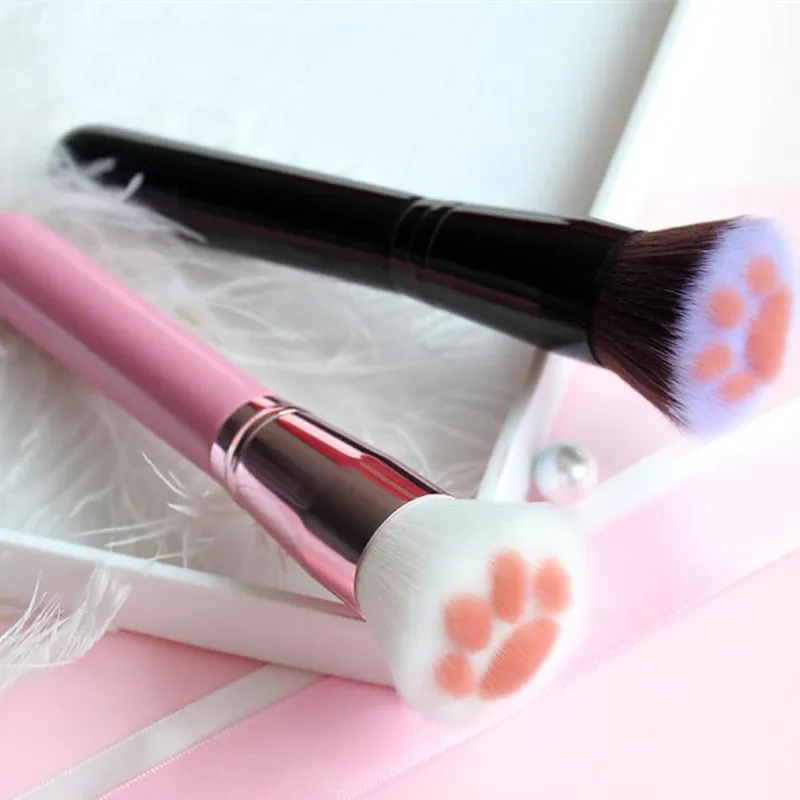 Новый кошачий коготь Кисть для макияжа кисть полировки вентилятор контурная