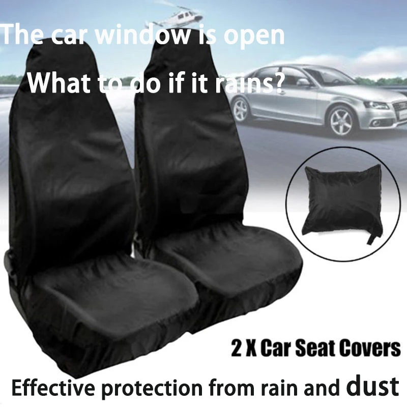 

2PCS Car Front Seat Protector Cover Universal Waterproof Auto Seat Covers Car Seat Cover Breathable Cushion Protector