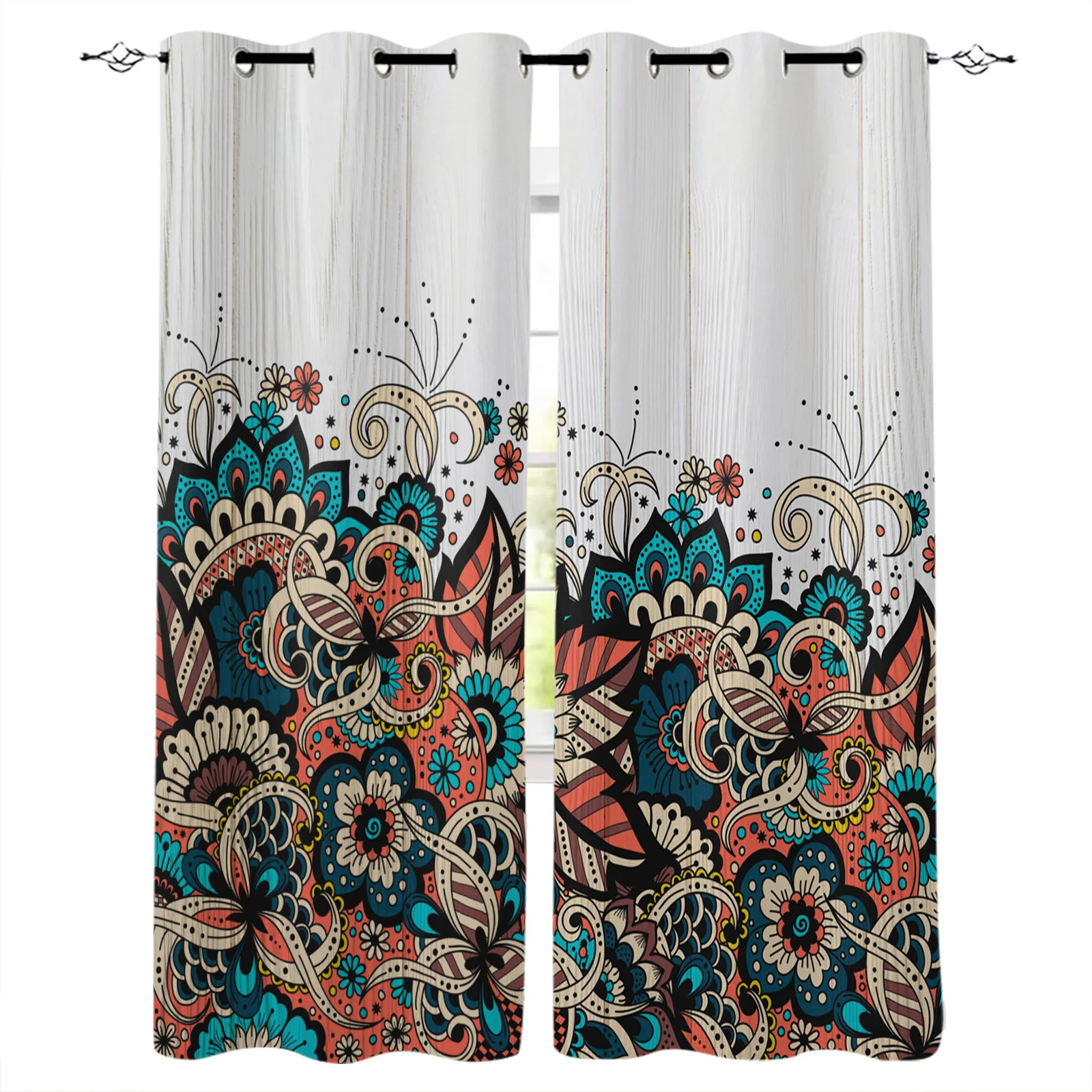 Мандала цветок дерево искусство для детской спальни гостиной Детские оконные