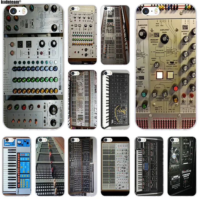 Классический Synth synthessizer Moog для iPhone 6 6S 7 8 Plus X 4 4S 5 5S 5C SE чехол из мягкого ТПУ силикона