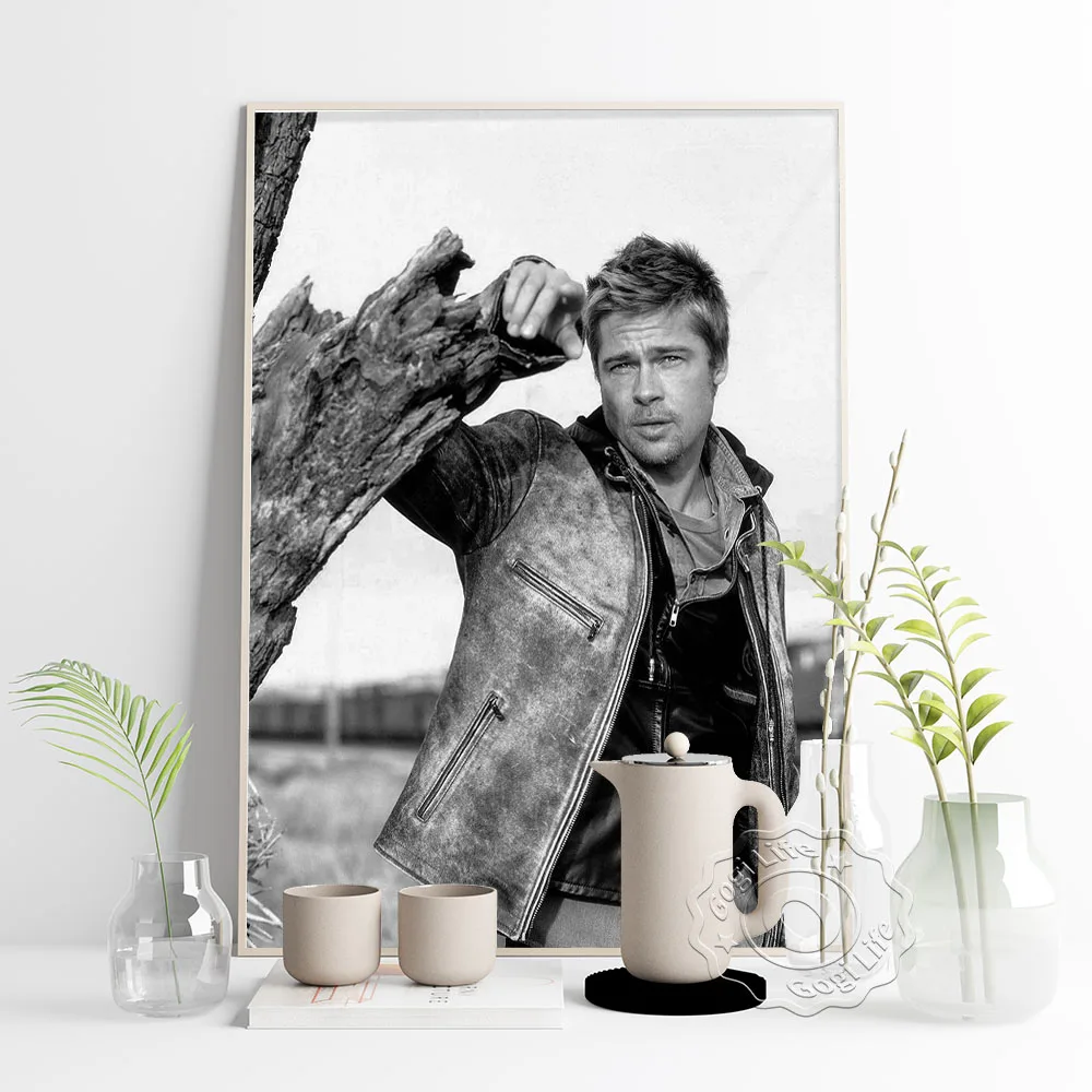 Кинозвезда Брэд Питт-потсер настенное искусство актера принты Брэда Питта