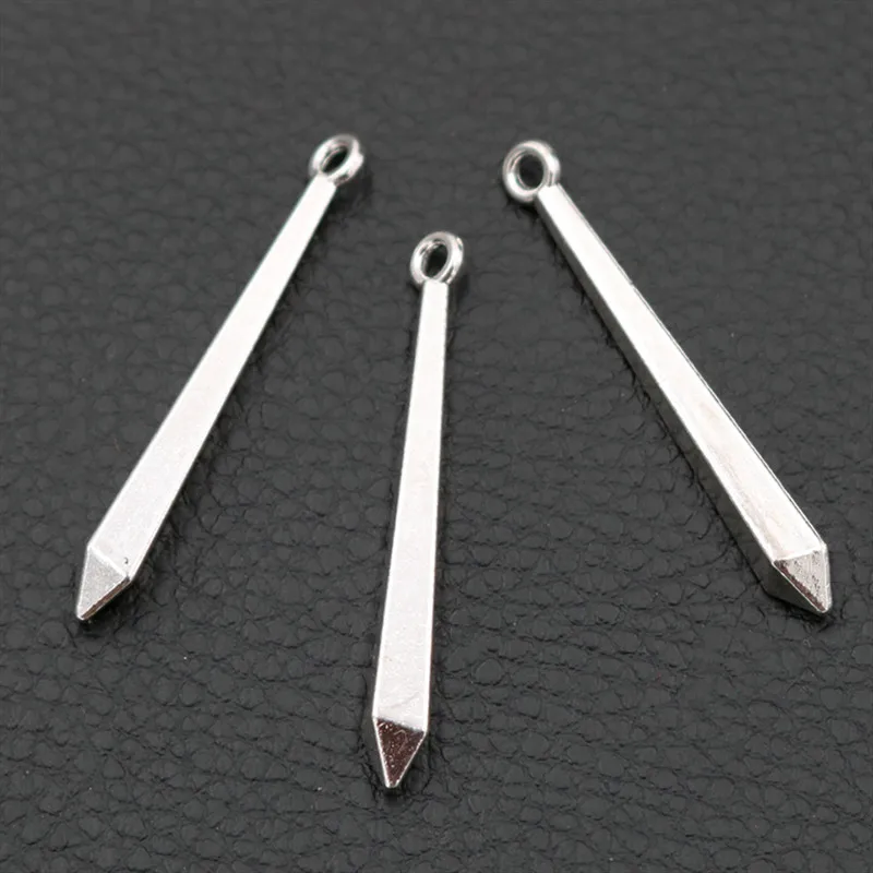 8 шт. серебряный цвет креативная металлическая призматическая Подвеска со льдом