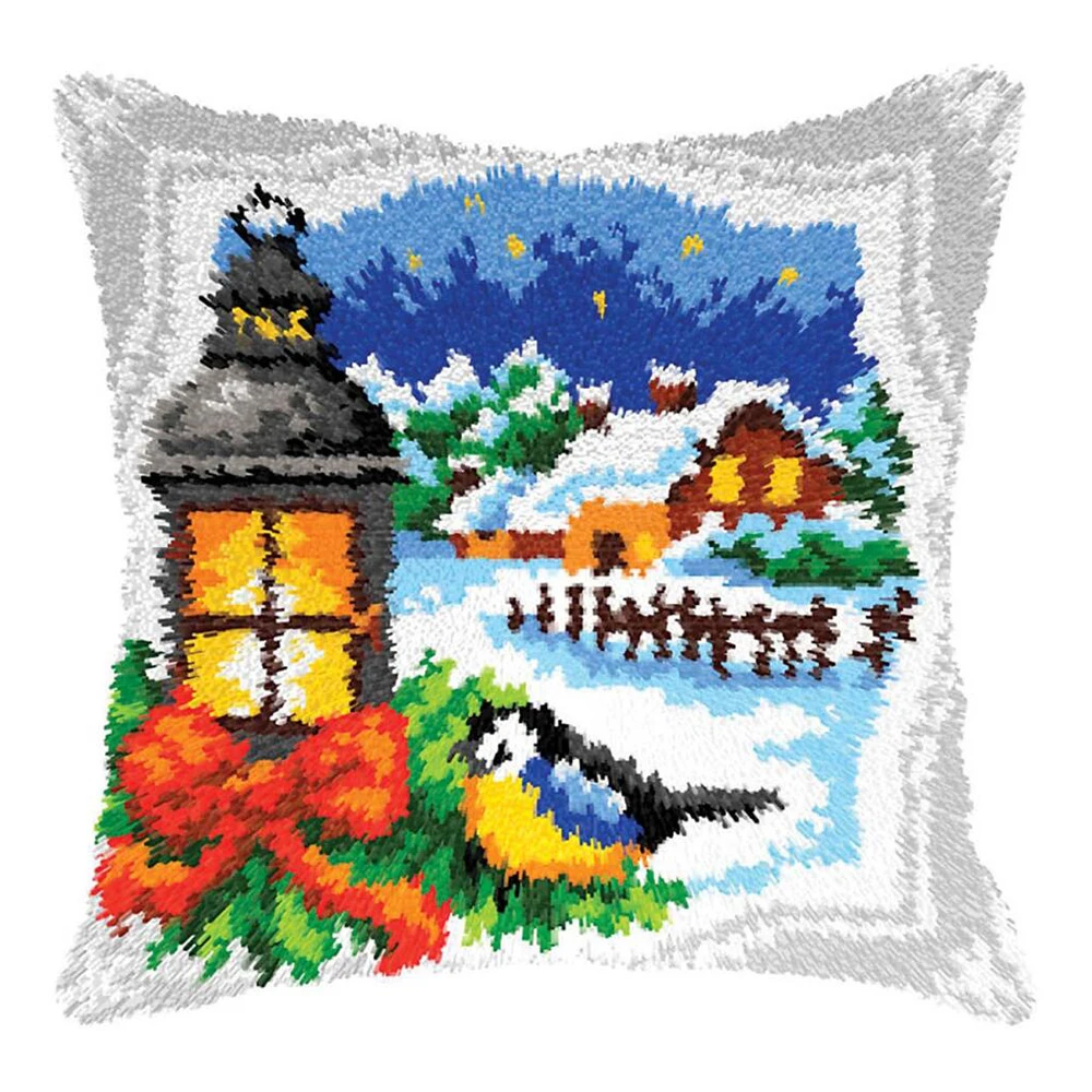 

Набор крючков с защелкой, наволочка с принтом в виде пейзажа, наволочка с вышивкой, набор «сделай сам» для взрослых и детей, декоративные под...