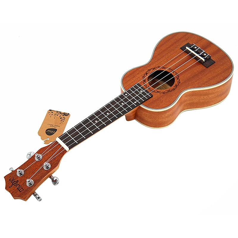 SEWS 21 дюймов Сопрано Гавайская мини гитара Uke Sapele 4 струны для начинающих