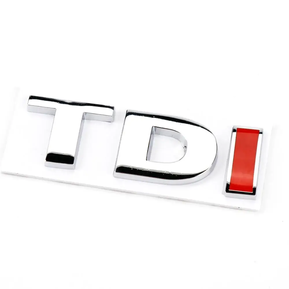 Хром Задняя Крышка багажника знак наклейка эмблемы TDI 3D для VW Volkswagen Golf Jetta Passat MK4 MK5