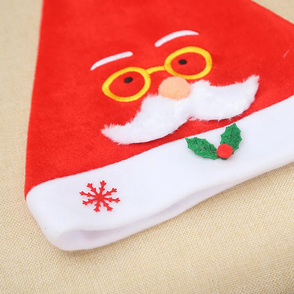 Новое поступление рождественские шапки забавные очки шапка Санта Клауса