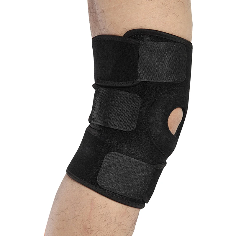 

1PC Nylon Wrap Knee Brace Support Sleeve Adjustable Open Patella Stabilizer Protector for Arthritis Meniscus Tear Running Sports