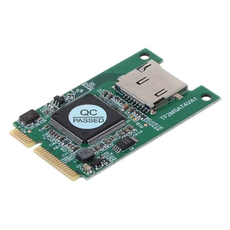 Micro SD TF карта в Mini PCI E mSATA SSD твердотельный накопитель адаптер конвертер для ПК