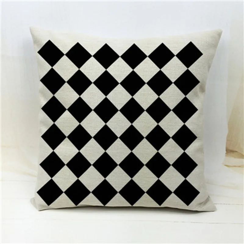 

Geometric Cushion Cover, Square Linen Cushion Cover, Bedroom Cushion Cover, Family Hotel Car Decoration Cushion Cover 45cmx45cm.