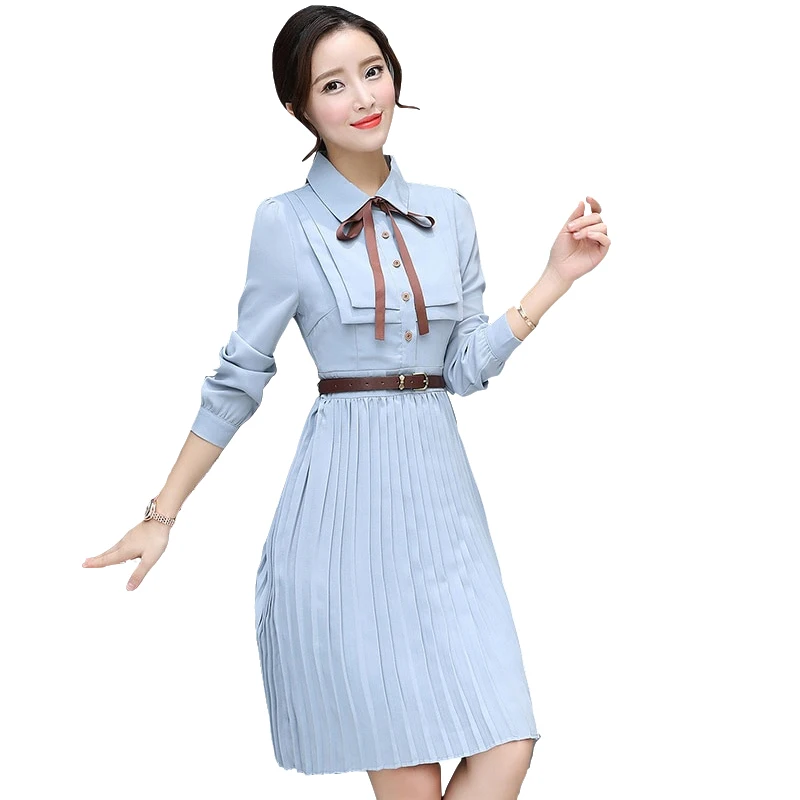 

Autumn Winter New Chiffon Midi Dress Bodycon Korean Dresses Women Elegant Party Vestidos Long Sleeve Temperament Dress
